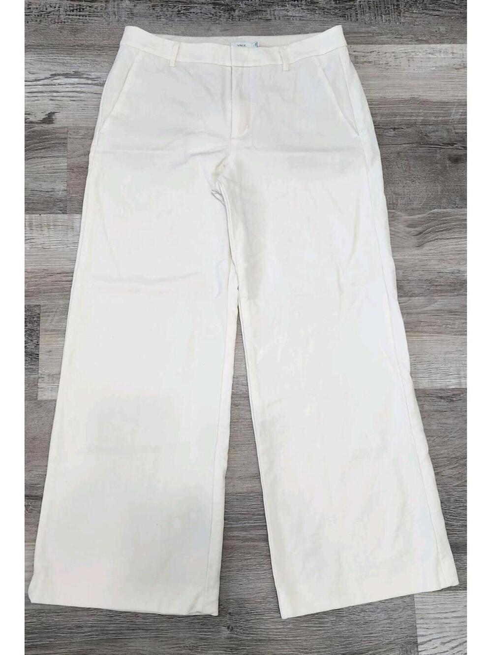 Vince Wide Leg Pants Size 6 Wool Viscose Blend Dress Pants